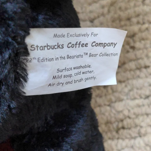 Starbucks Bearista Halloween Black Cat Bear Plush 2002 - Picture 5 of 6